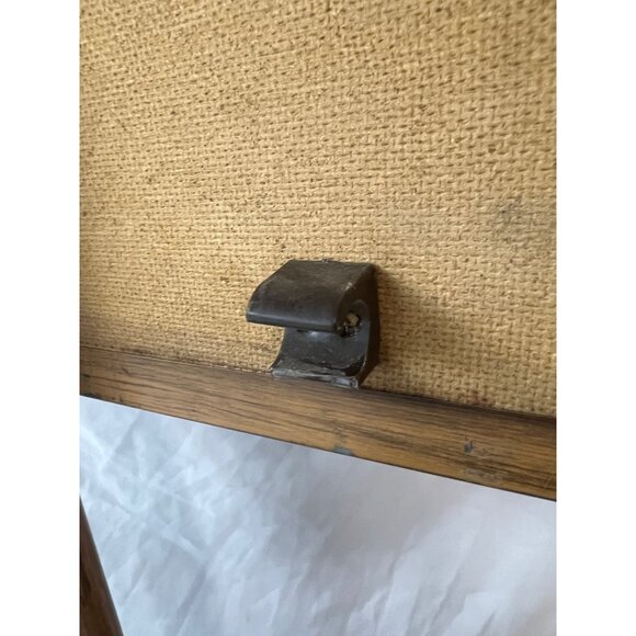 vintage tv trays  set of 4  tray top painting  farmhouse  barn mailbox  READ - Picture 10 of 16